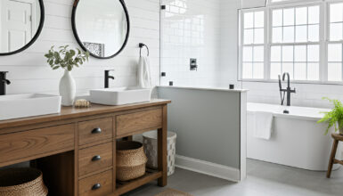 Modern Farmhouse Master Bathroom Decor Ideas