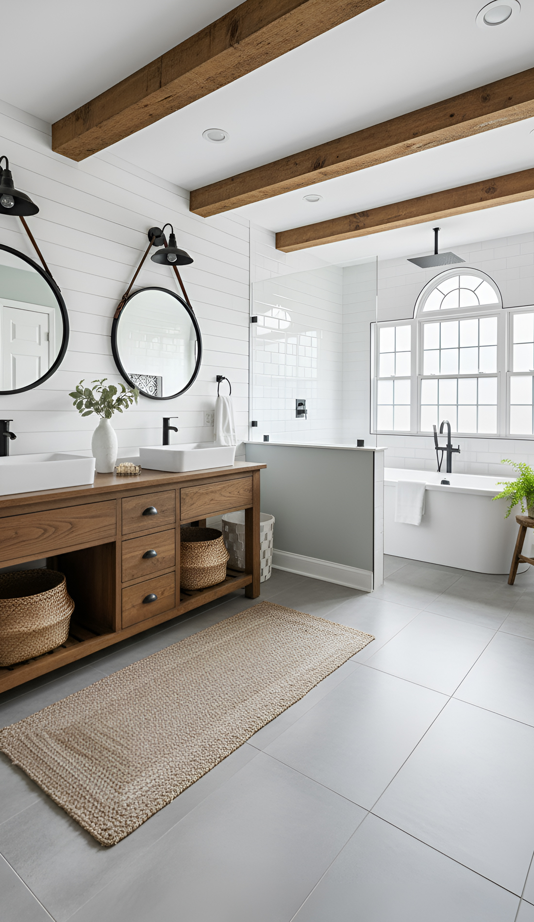 Modern Farmhouse Master Bathroom Decor Ideas