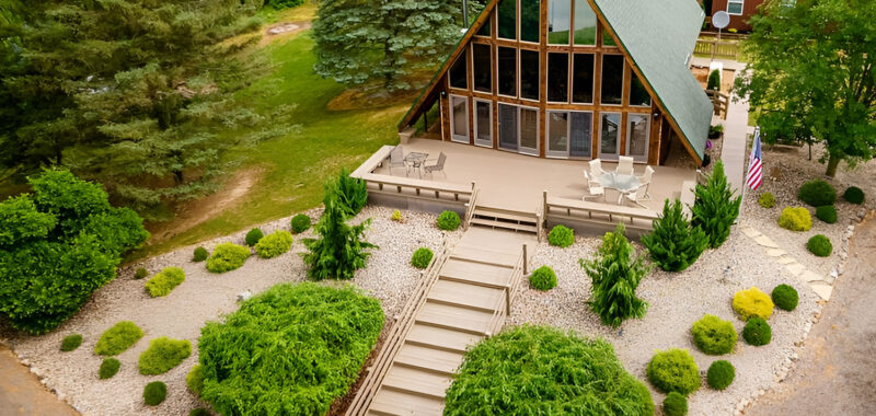 A-Frame House Landscaping Ideas