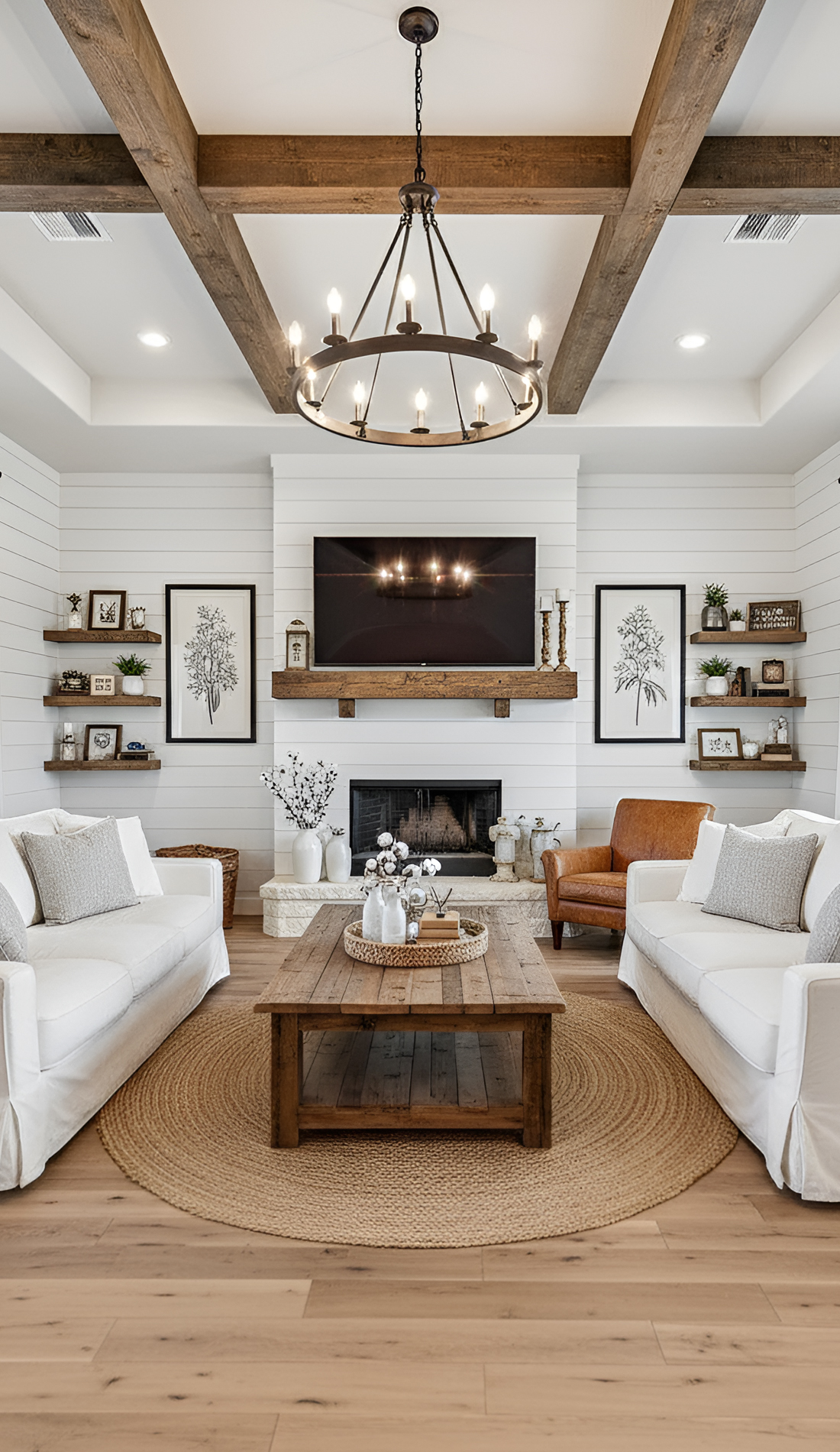 25 Farmhouse Living Room Ideas