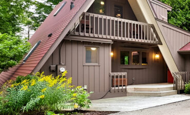 Stylish Mid-Century Modern A-Frame House