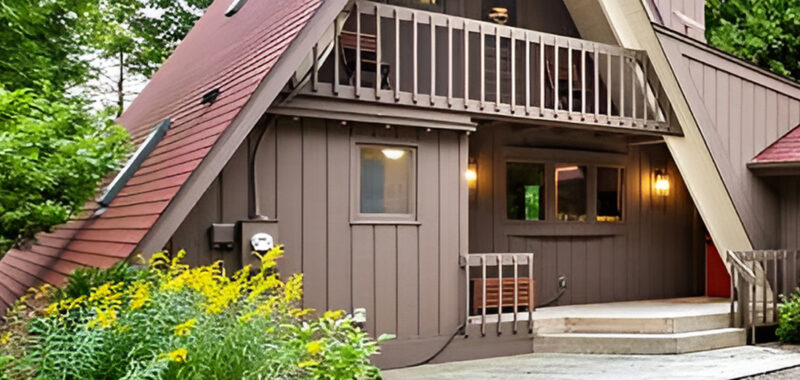Stylish Mid-Century Modern A-Frame House