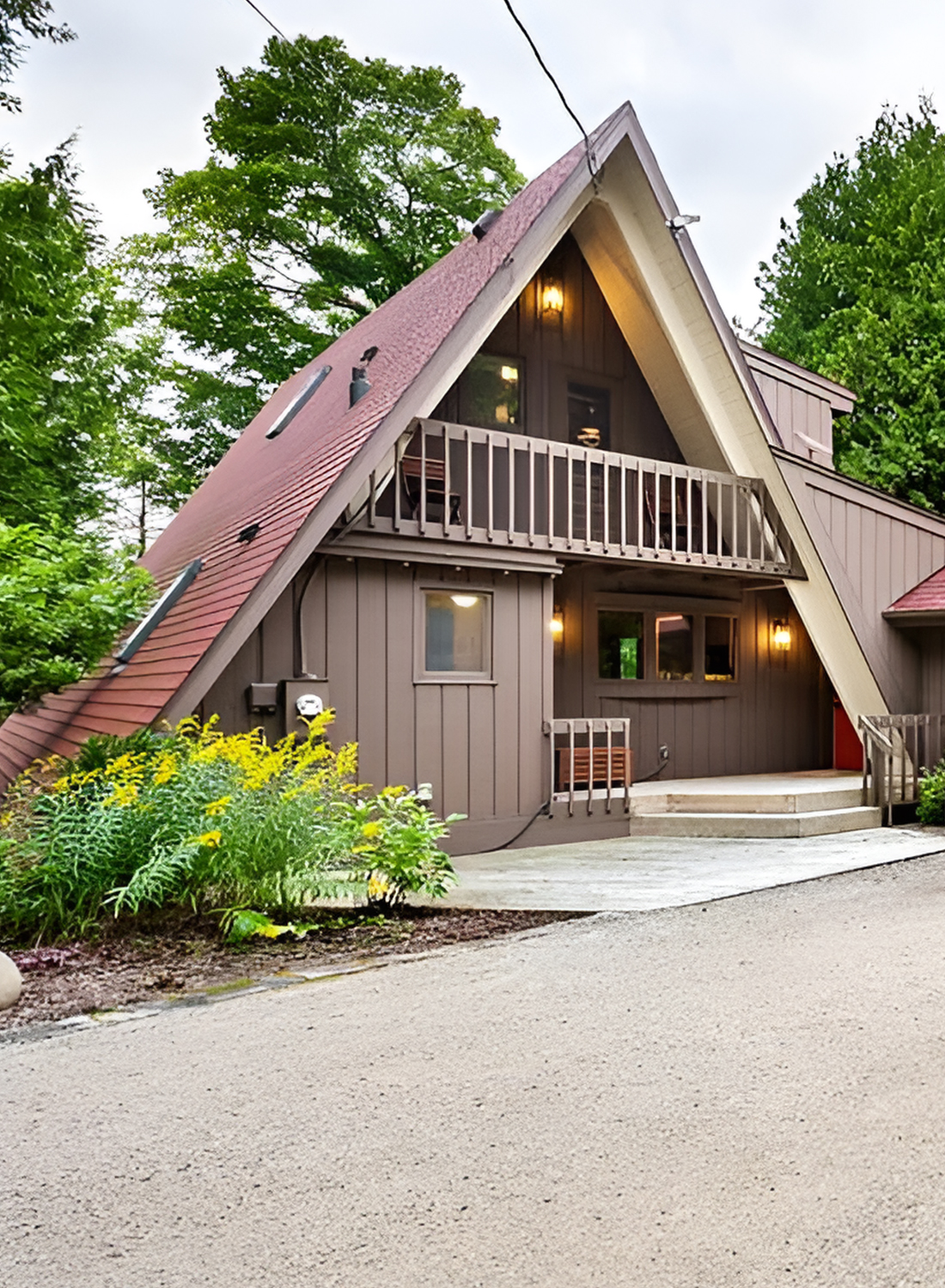 Stylish Mid-Century Modern A-Frame House