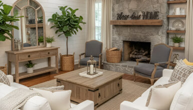 Rustic Farmhouse Living Rooms Full of Charm and Comfort