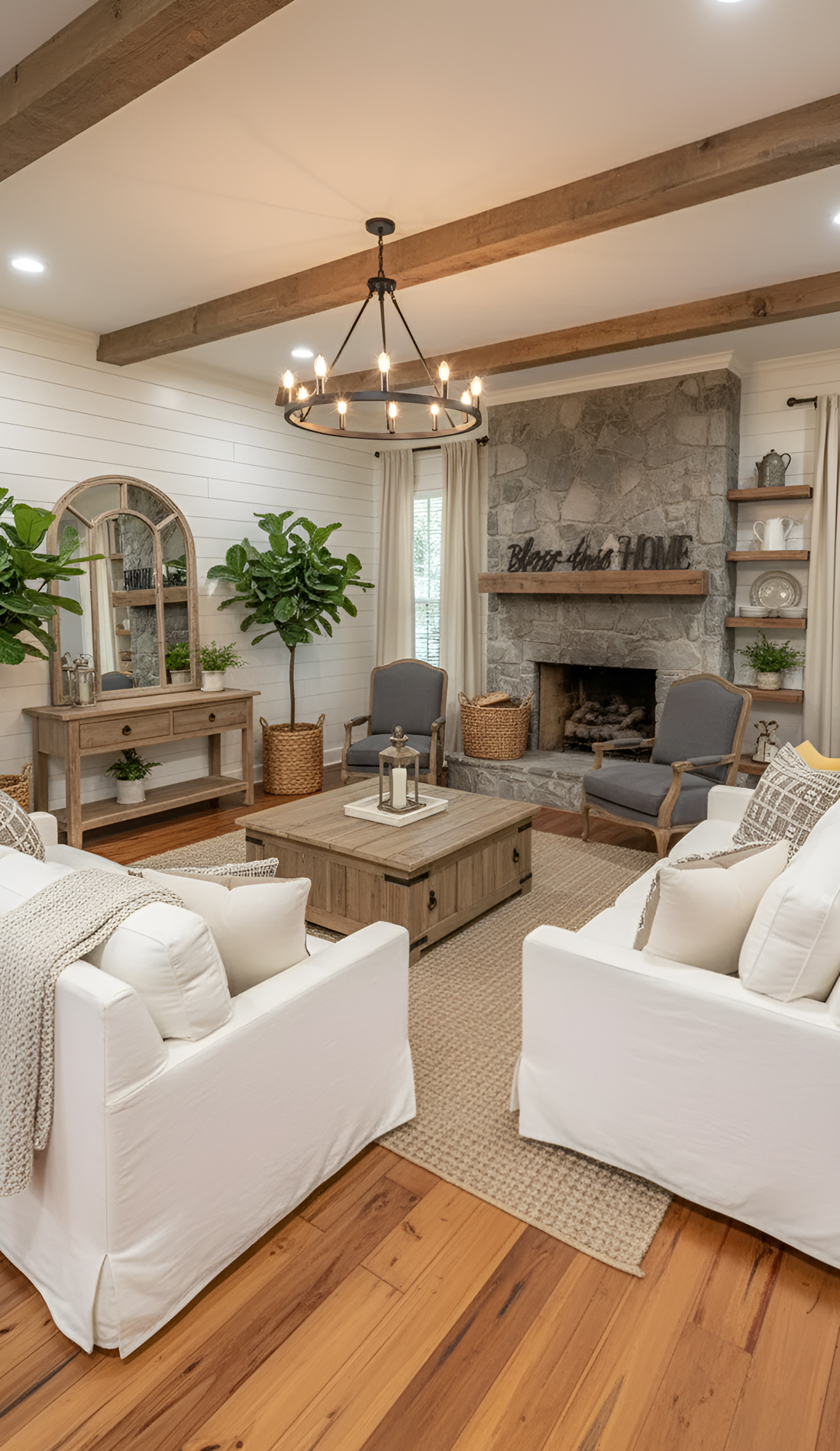 Rustic Farmhouse Living Rooms Full of Charm and Comfort