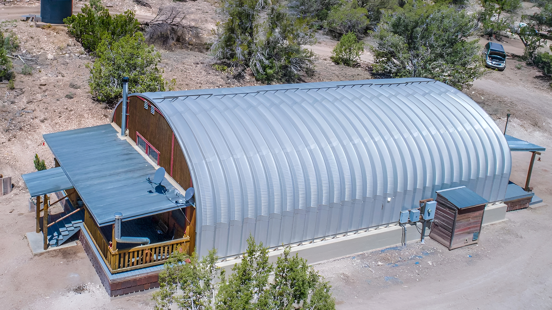 Rustic Quonset Hut Home