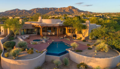 18 Santa Fe Backyard Ideas With Pools, Patios, and Desert Charm