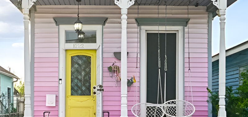 Charming Shotgun House Front Porches