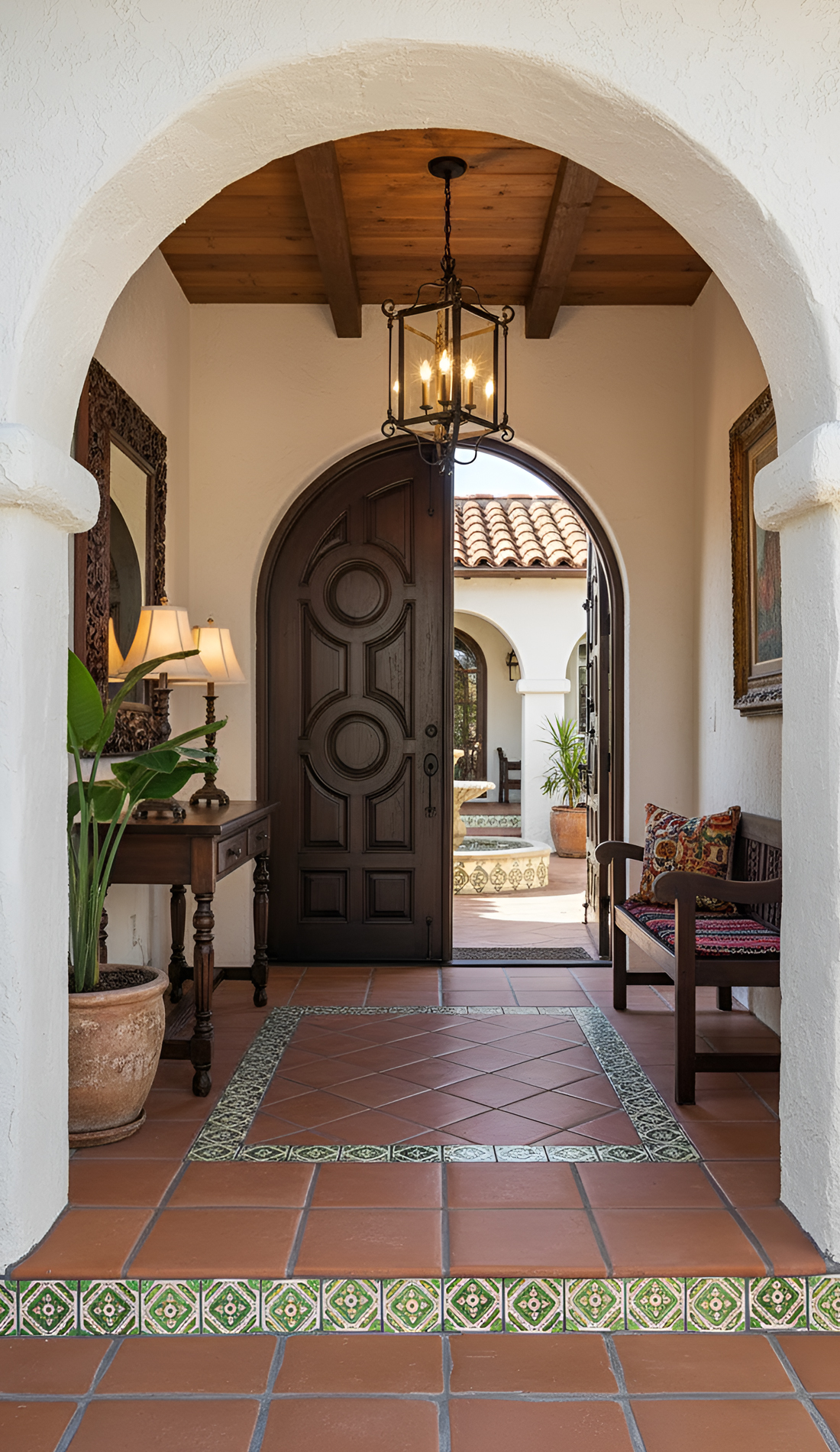 15 Spanish Style Home Entryway Ideas That Feel Warm and Welcoming