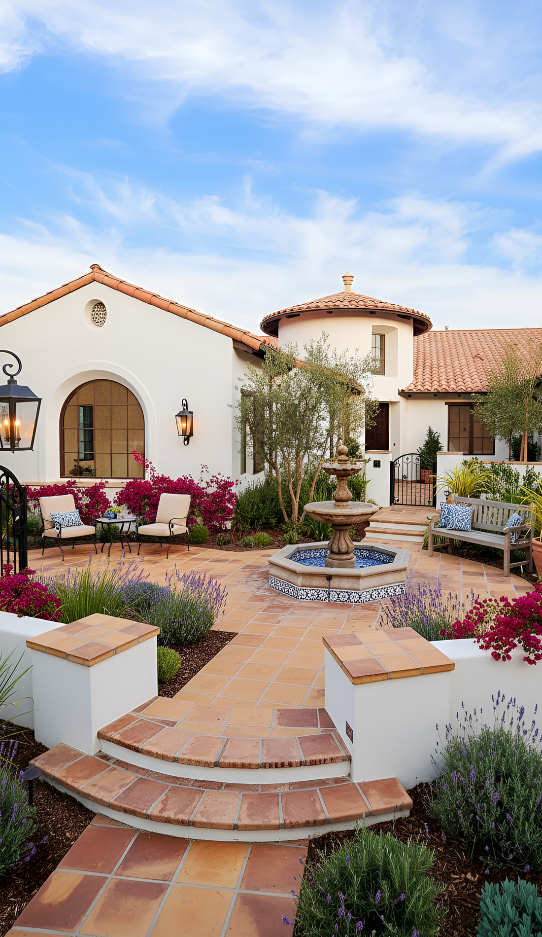 Stunning Spanish Style Home Front Yard Ideas for Instant Curb Appeal