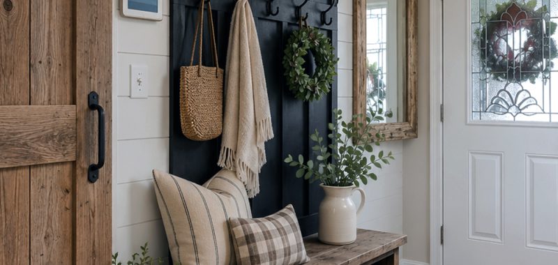 17 Farmhouse Entryway Ideas That Feel Warm and Welcoming