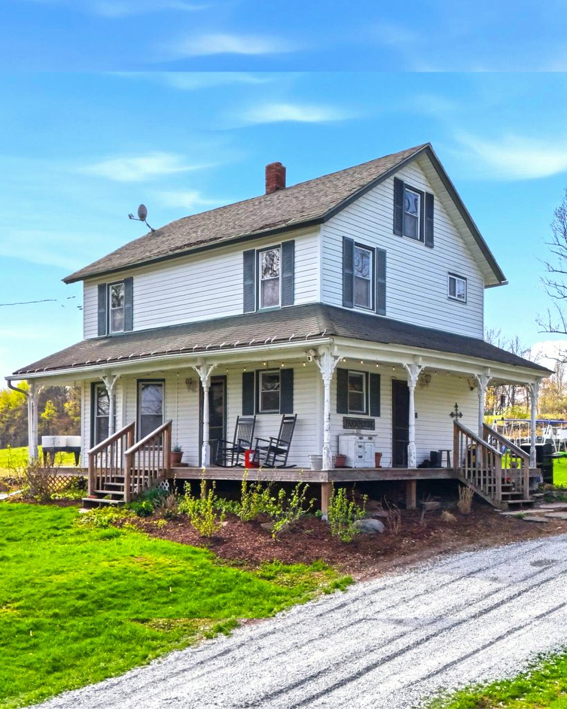 Farmhouse-Wraparound-Porch-Rustic 