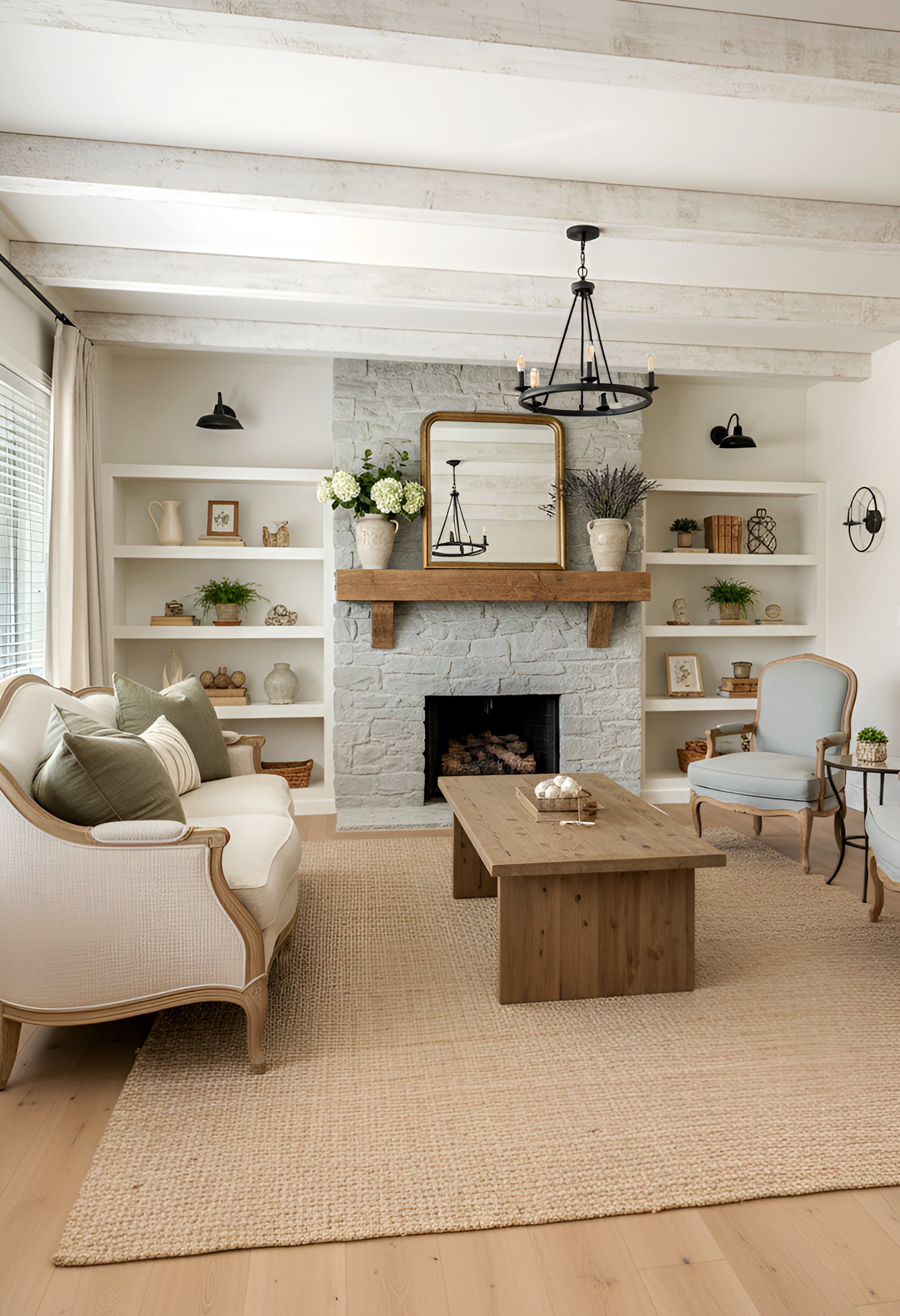 Modern French Country Living Room Ideas