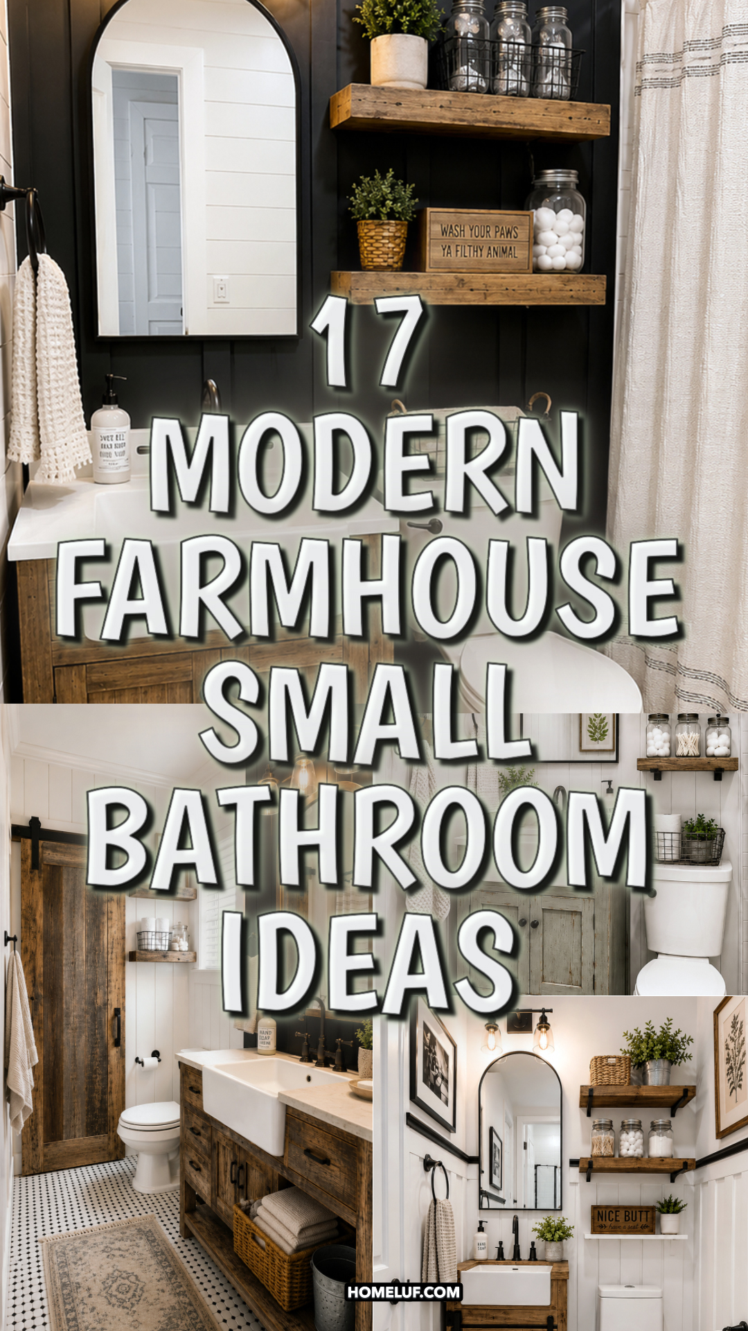 Modern farmhouse small bathroom ideas
