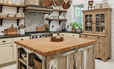 Rustic-Farmhouse-Kitchen-Island-Design Ideas