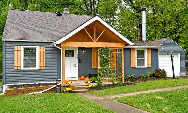 Small-Cape-Cod-House Wood Shutters
