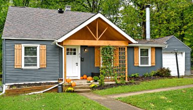 Small-Cape-Cod-House Wood Shutters
