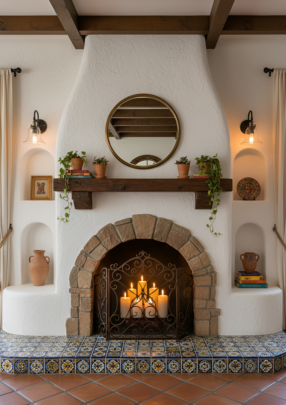 Spanish Fireplace Ideas for a Timeless Living Room Look