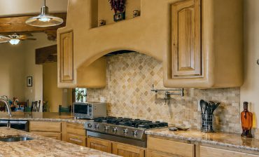 Spanish style range hood