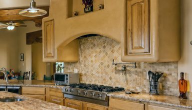 Spanish style range hood