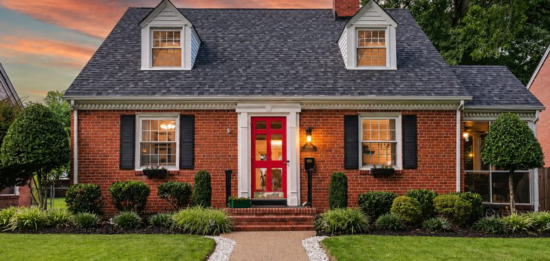 1945 Small Red Brick Cape Cod House With Bright Modern Updates