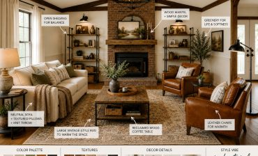 Industrial Farmhouse Living Room Ideas