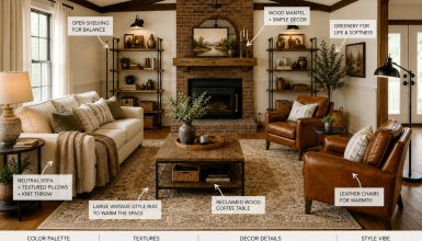 Industrial Farmhouse Living Room Ideas