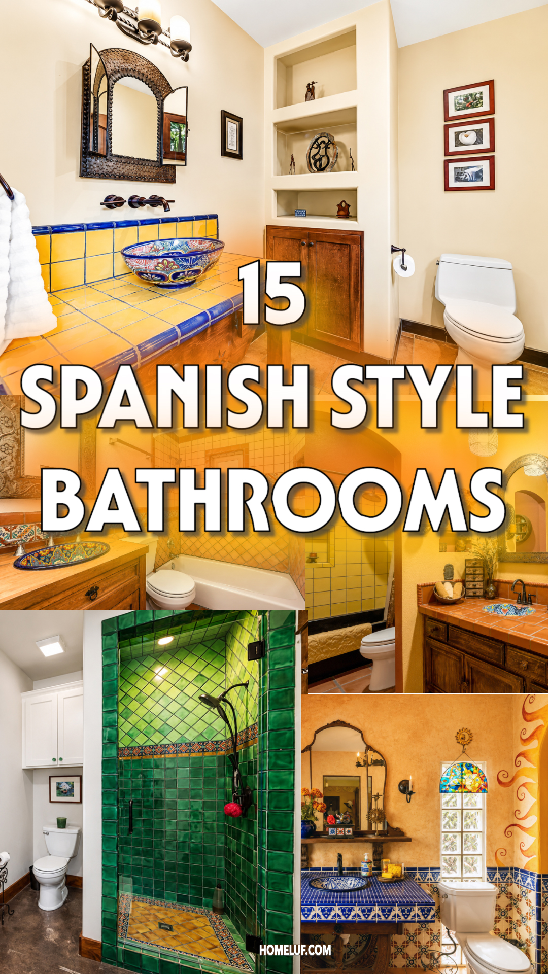 Spanish style bathrooms