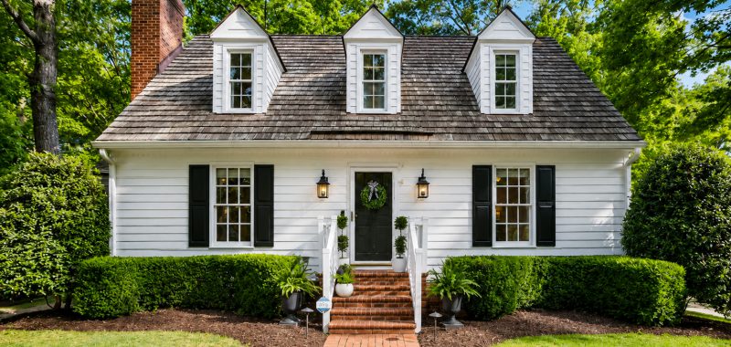 Small Cape Cod House Exterior with Big Curb Appeal